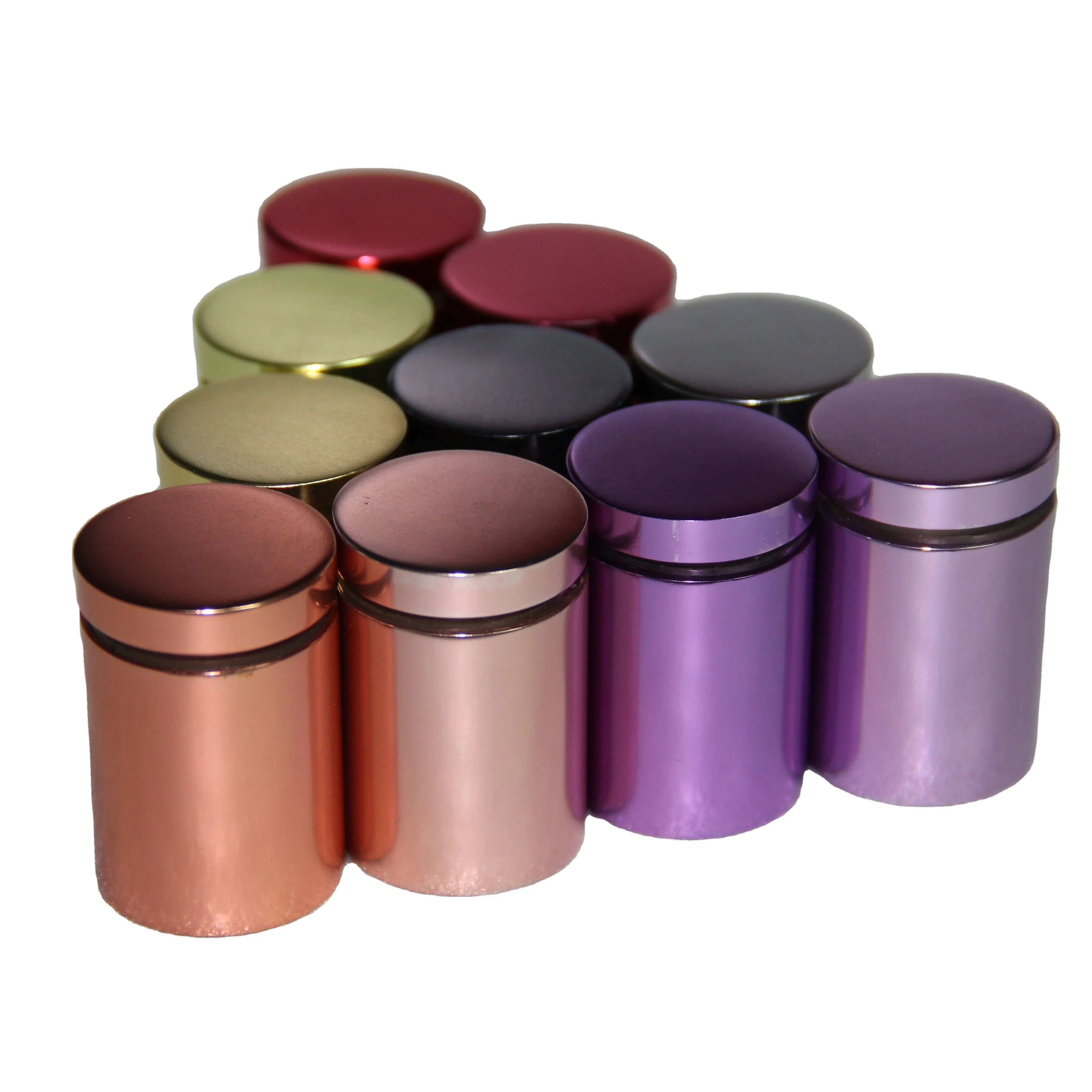 Different Colours Aluminum Glass Wall Standoff Pin Buy Glass Wall