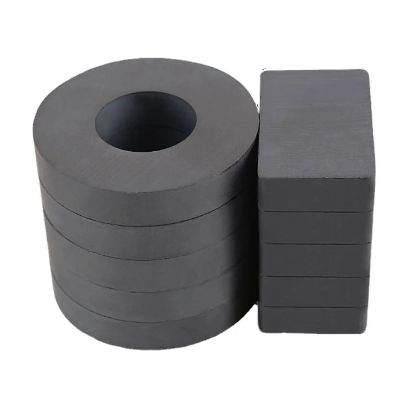 y35 ceramic ferrite magnet bar ring block disc arc Strontium Ferrite powder magnets for louderspeaker ceramic magnet c8