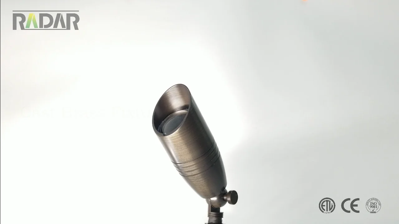 12 Volt Ac/dc Brass Mr16 Lighting Fixture Led Ground Light Landscape ...