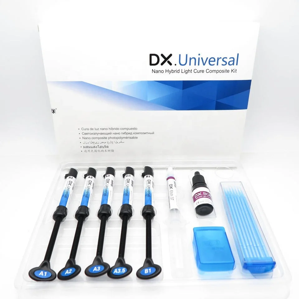 Dental Universal Composite Light Cure Materials Dental Materials Light Curing Resin Kits Acid Etch Dental Composites manufacture