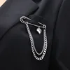 Heart-shaped double-layered brooch