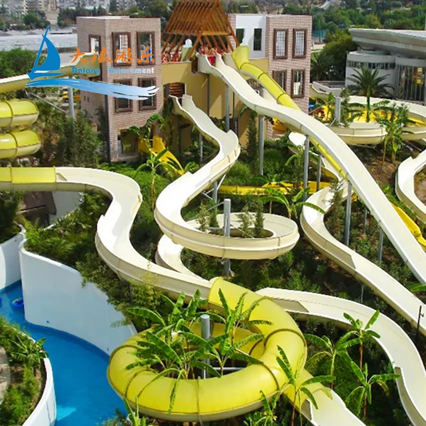 Private Waterslide for Swimming Pool and Aquatic Theme Park Equipment Pool Waterslide Private Waterslide  Water Tube Slides