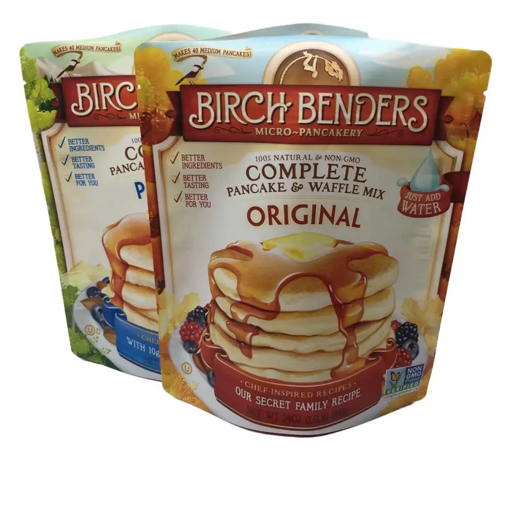 食品级面粉煎饼华夫饼混合粉24盎司15磅580克奶昔蛋白粉食品拉链聚酯薄膜小袋, image size:1000x1000