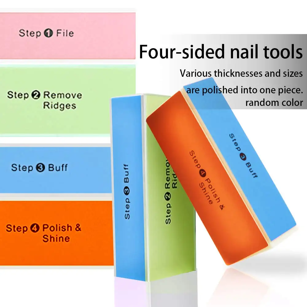 4-in-1 Nail Files Natural Nail Shiner 4 Way Block Diamond Buffing 4 Step  Buffing Block Shine Nail Buffer - Buy 4way Nail Buffer,4way Nail Buffer  Block,4 Step Nail Buffer Product on 