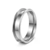 Silver 6MM double bevel
