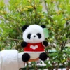 Little cute panda-red sweater love style