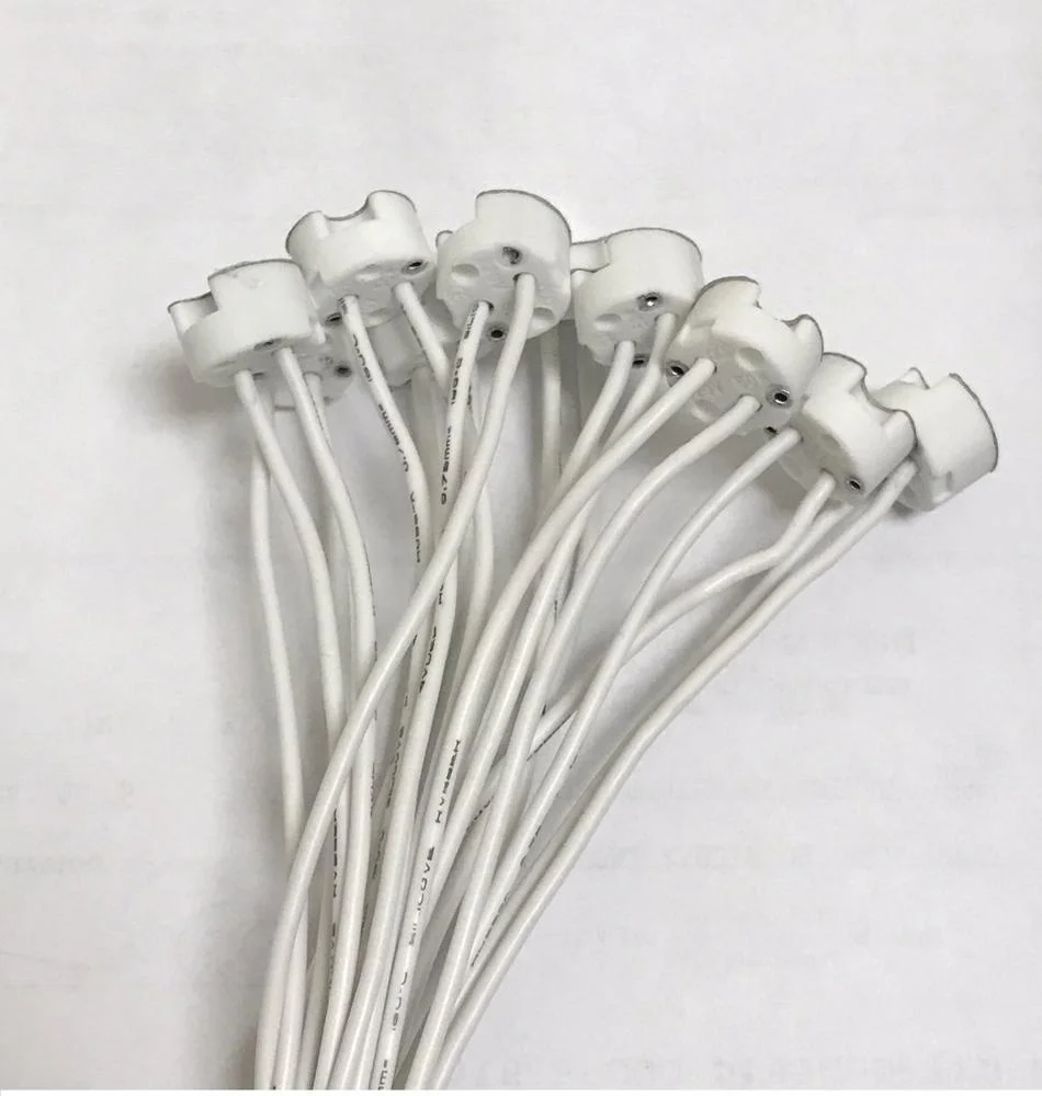 MR11 G4 Socket, GU5.3 Socket, LED Halogen Lamp Ceramic Wire Connector Base Socket