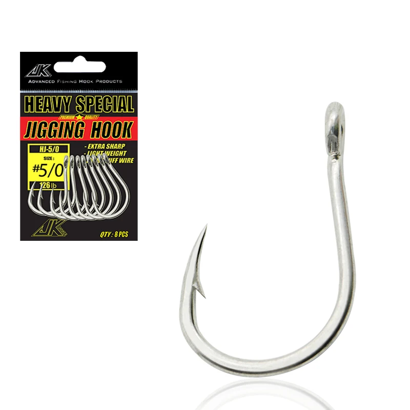 Wholesale Jk Hj Fishing Hook High Carbon Steel Hook 1-9# Silver Hooks For  Sea Fishing - Buy Best Fishing Hooks,Hooks Fishing,High-carbon Fishing  Hooks