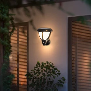 Vertak Waterproof IP44 Wall Lamp Solar Lamp with Panel Solar Energy Induction Lamp with 5m Sensing Distance