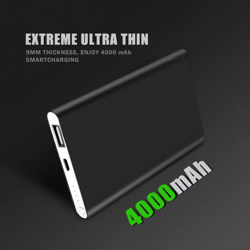 Portable Ultra-Thin 4000mAh Portable Power Bank Charger for Phone 7 8 6 6s Plus 5 5S Mini External Battery Case