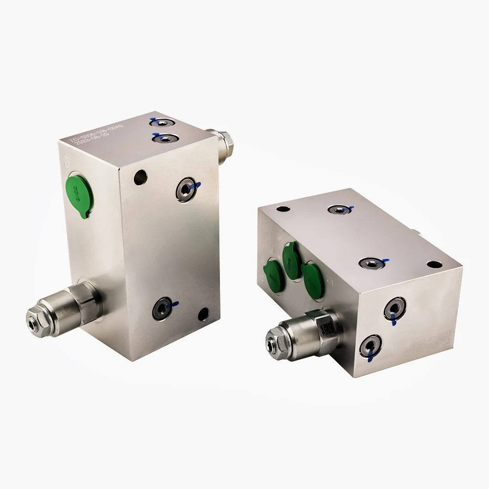 ZW Factory Custom 20-240L Flow Hydraulic Manifold Block Unloading Valve Block Flow Priority Valves