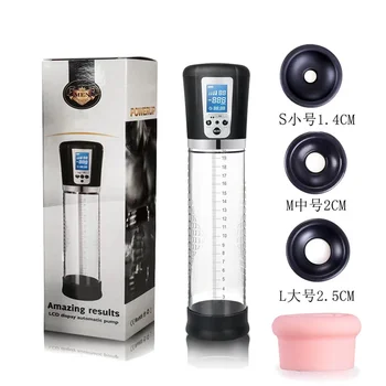 USB Rechargeable Electric Male Increase Size Enhancement Automated Air Vacuum Pump Masturbator