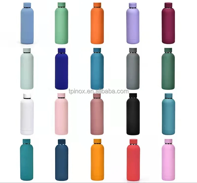 500ml/17oz Minimalist Natural Color Large Capacity Stainless Steel Thermos  Cup