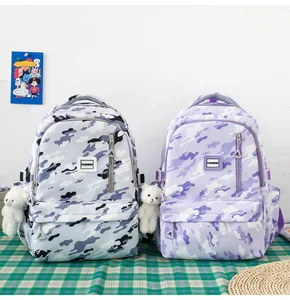 New Three Piece Backpack Set for Elementary Middle and High School Campuses Suitable for Both Male and Female Students