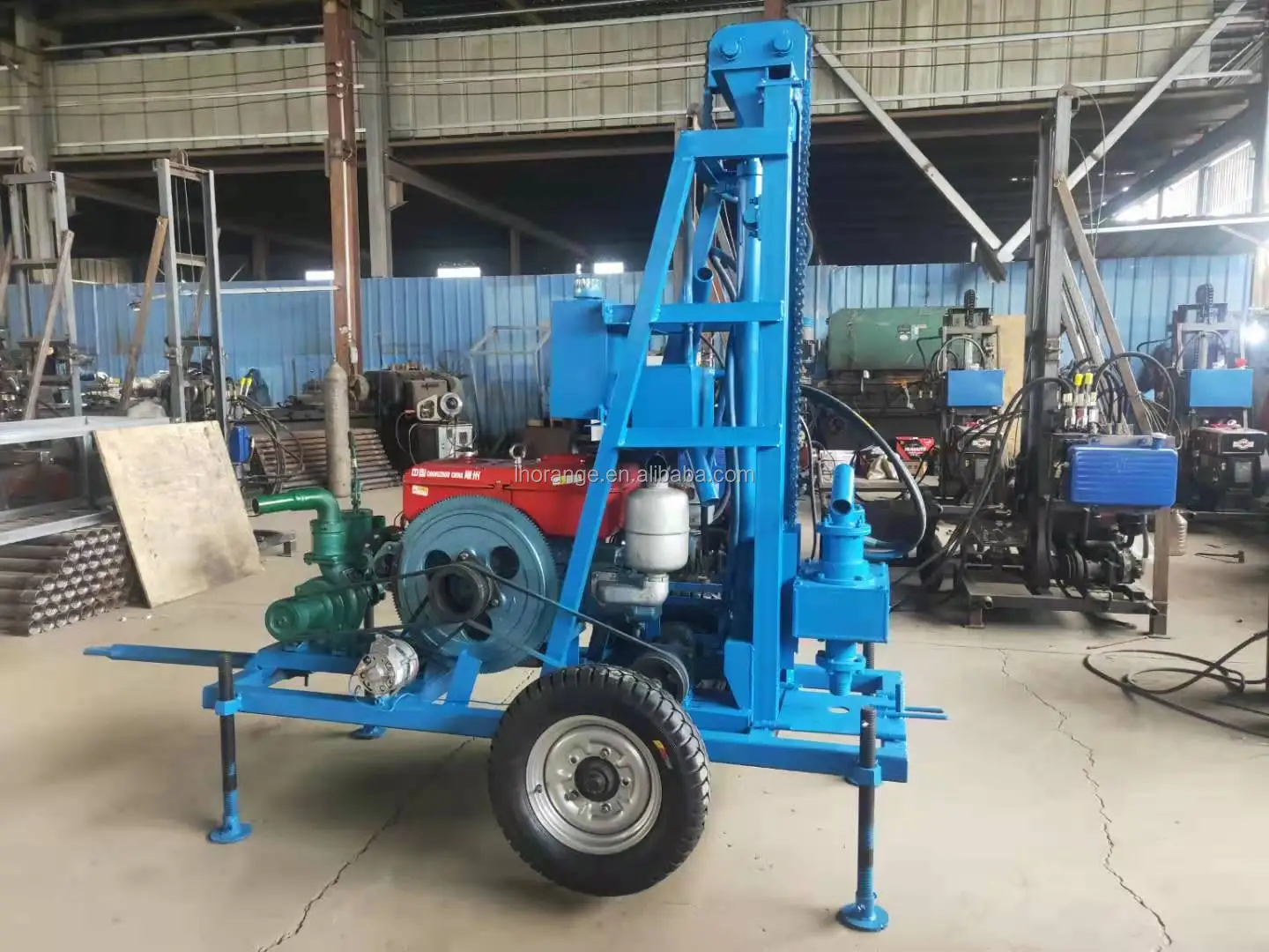 100m 22hp Cheap Price Small Portable Diesel Rotary Hydraulic Water Well