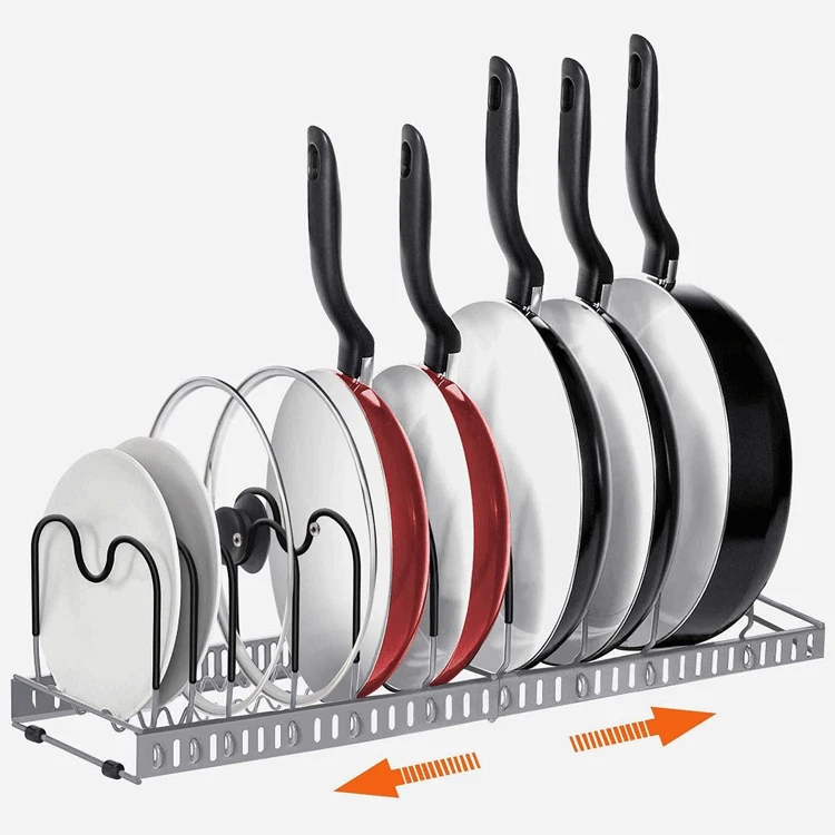 Expandable Adjustable Compartments Kitchen Pantry Organizer