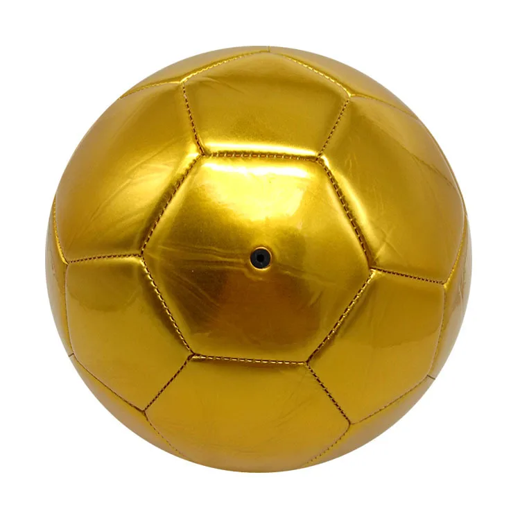 ActEarlier Team Sports Gift Custom logo  Futebol Design Gold Shiny Football Soccer Ball