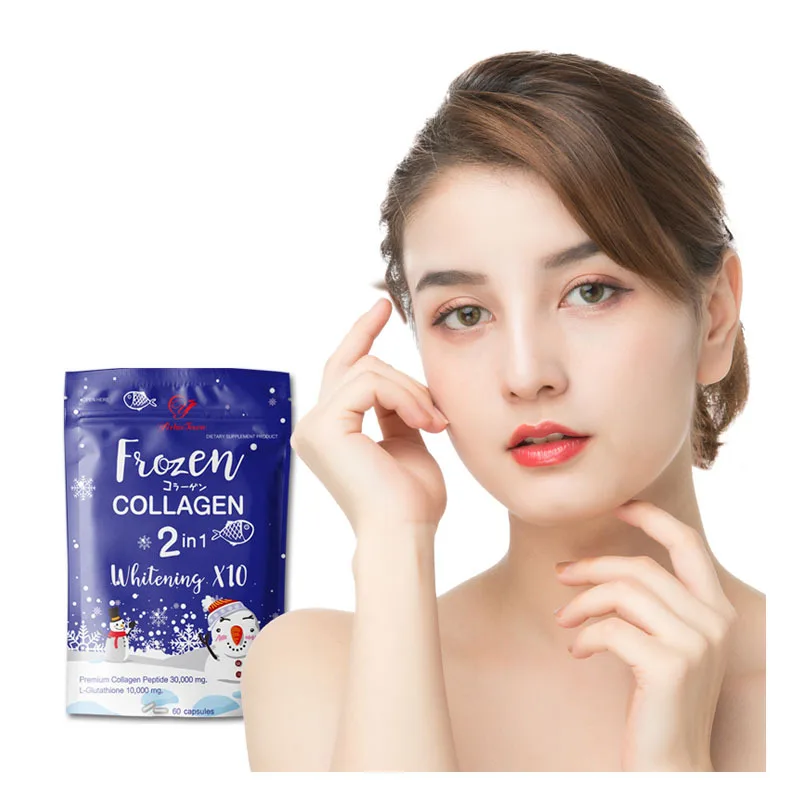 Frozen Collagen Lightening Capsule Detox Skin Beauty Whitening Smooth Capsules Pills Anti