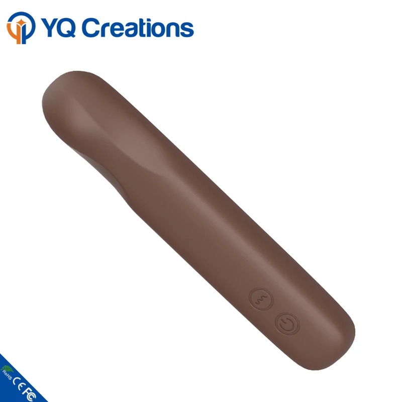New Rechargeable Chocolate Color Power Vibration Cordless Electric Full Body Massager Mini Av Wand Massager