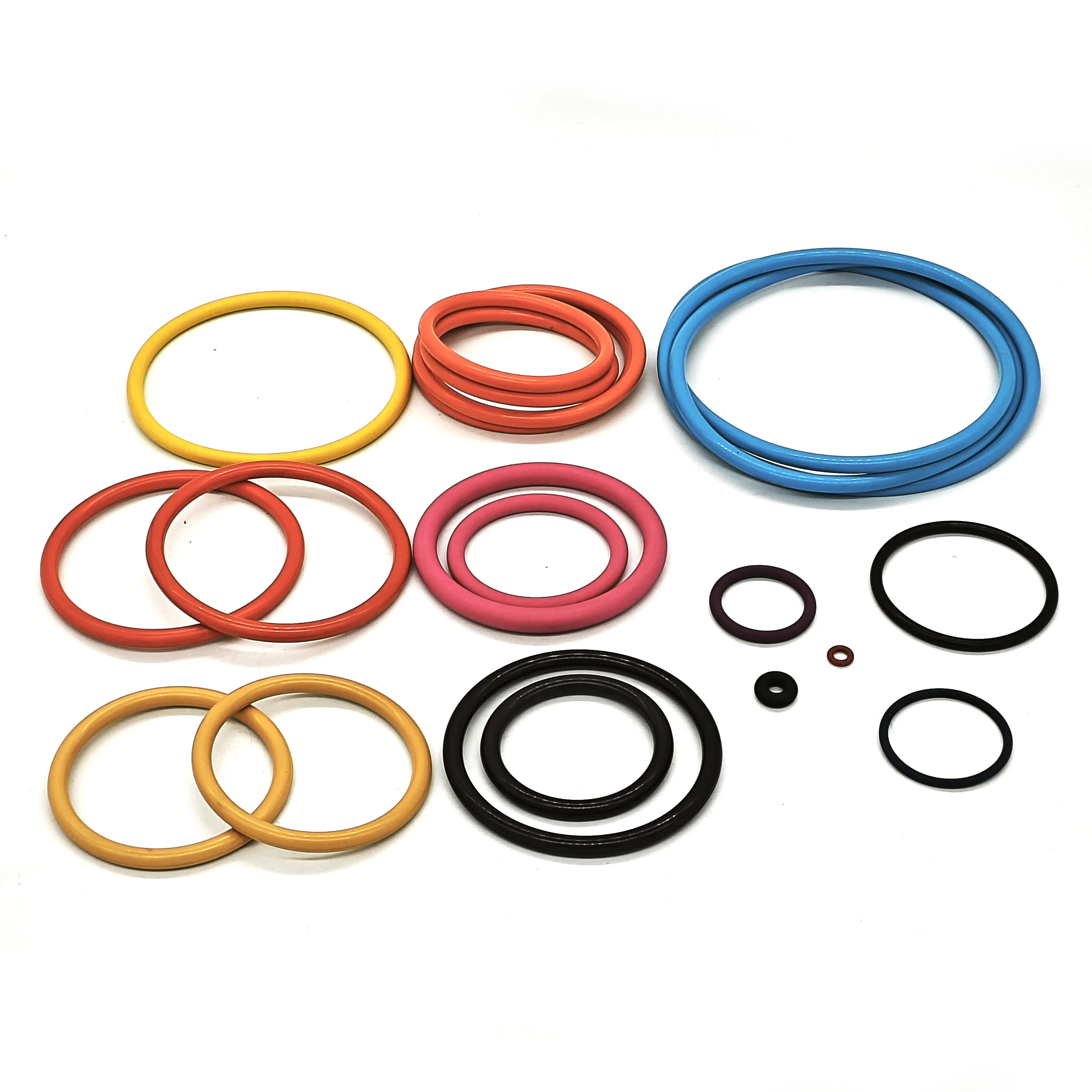Custom Colors All Sizes 40~95 Shore A Hardness FKM Rubber O Ring Seal for Oilfield And Gas Industry