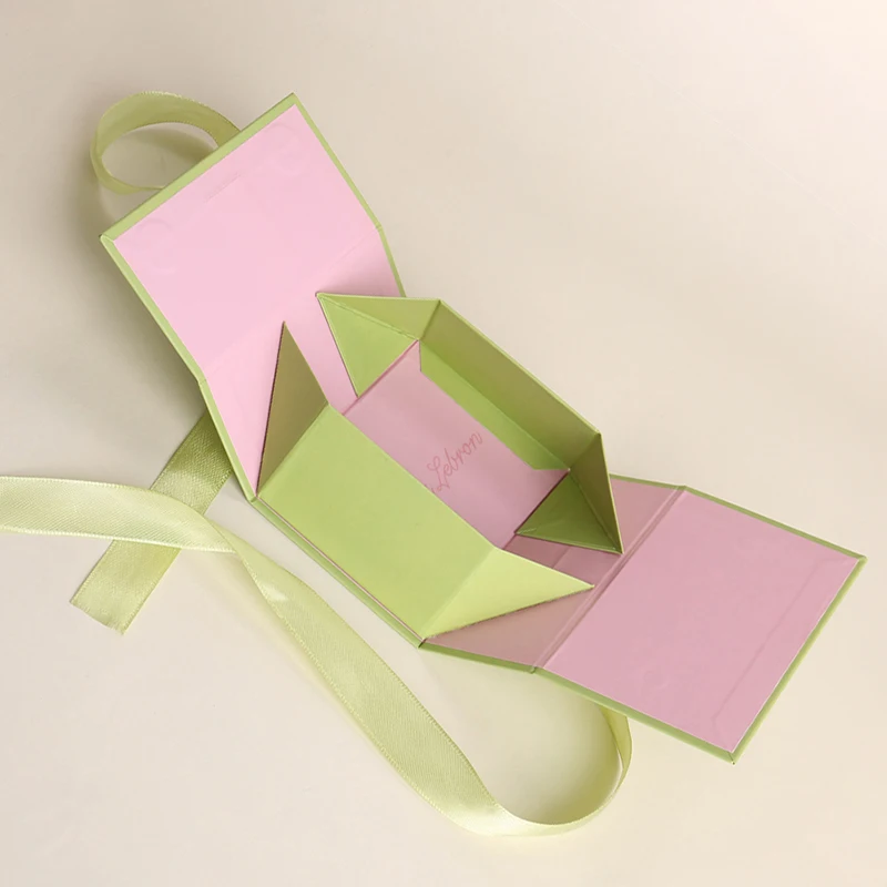 Boîte-Cadeau de Luxe sur Mesure Fermeture Magnétique Papier Boîte à Rabat avec Poignée Ruban Fabrication Manuelle d'Emballage de Flacon de Parfum