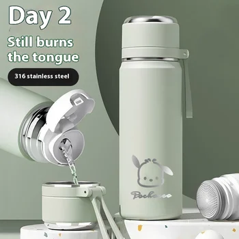 2025 Cute Stainless Steel Thermos Cup Tea Infuser Modern Design Vacuum Bottle for Girls' Back-to-School New PC for Students