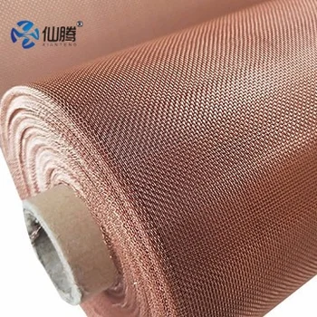 72 74 75 80 90 100 120 Micron Copper Wire Cloth Ultra Fine Red Copper Woven Mesh Screen