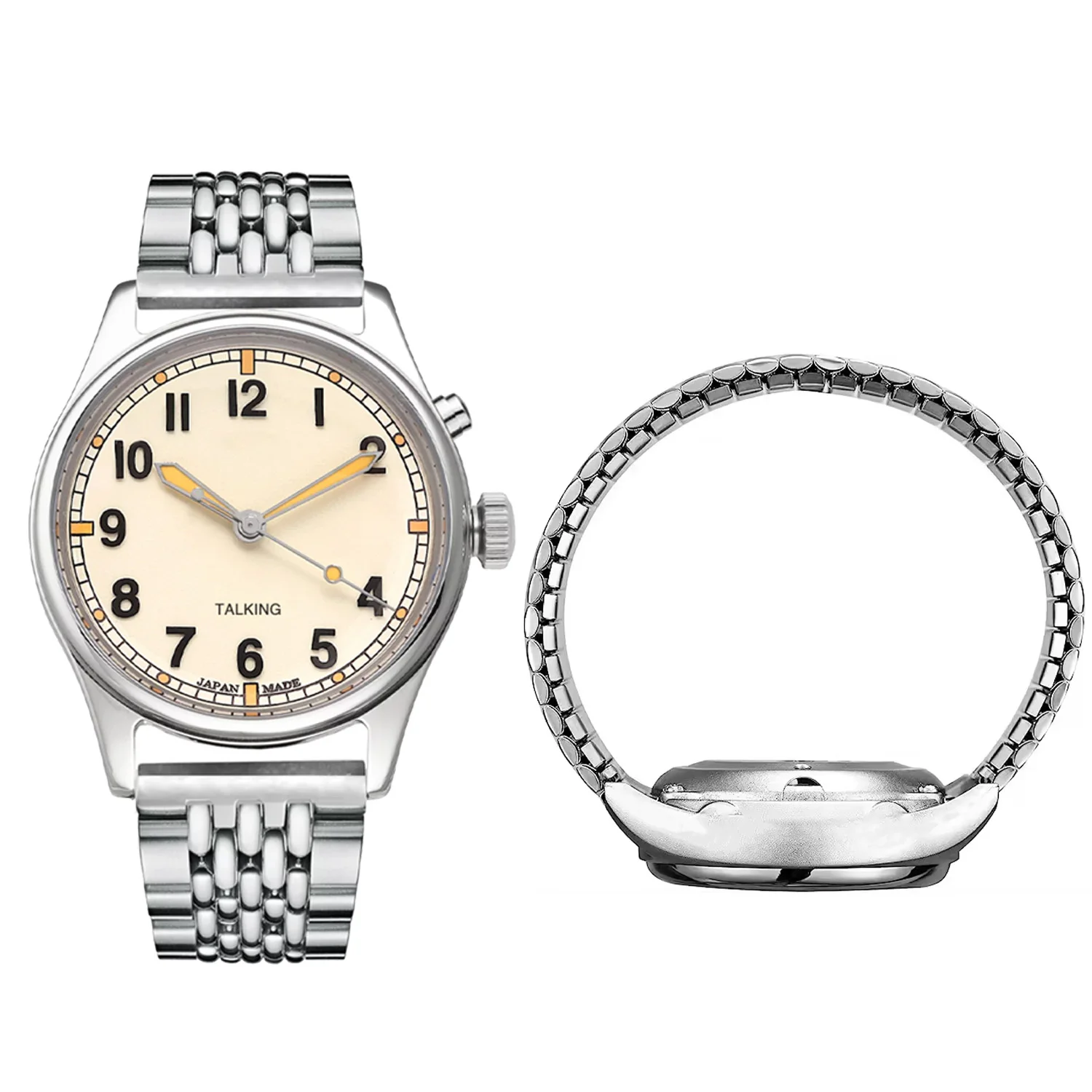 Reloj parlante en inglés de Alemania para ciegos, personas mayores