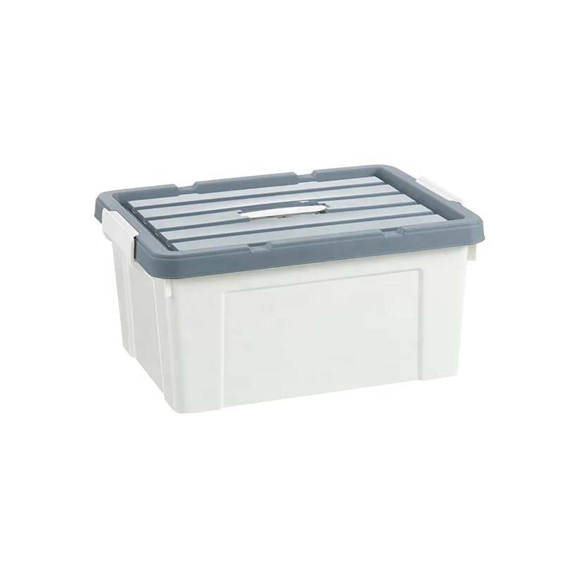 Buy Clear Transparent Large Plastic Clothes Storage Containers Tote Bin Box  With Lid from Linyi Jiuxu Plastic Products Co., Ltd., China