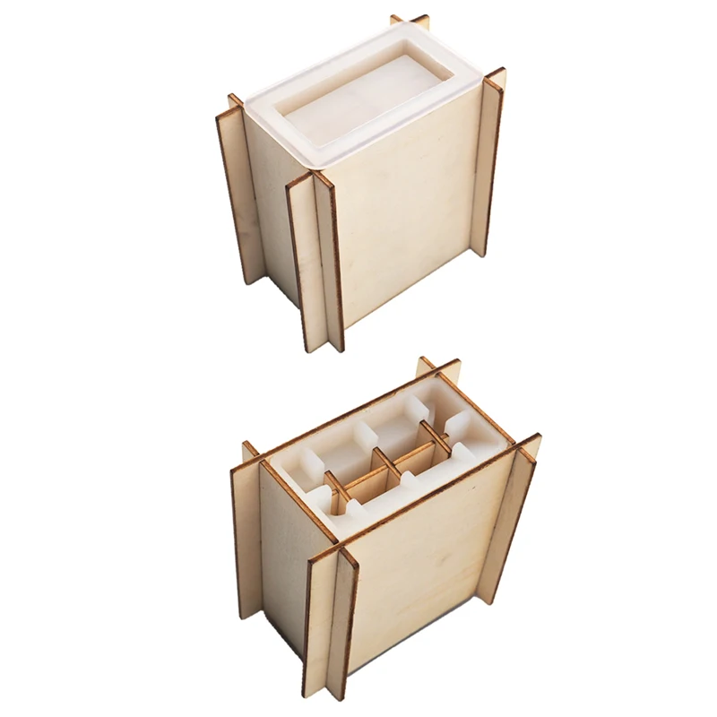 XINCHOUT Cigarette case Mold Set DIY Epoxy Resin Ordinary Cigarette Holder  Casting Mold Flip-top Cigarette Storage Box Silicon