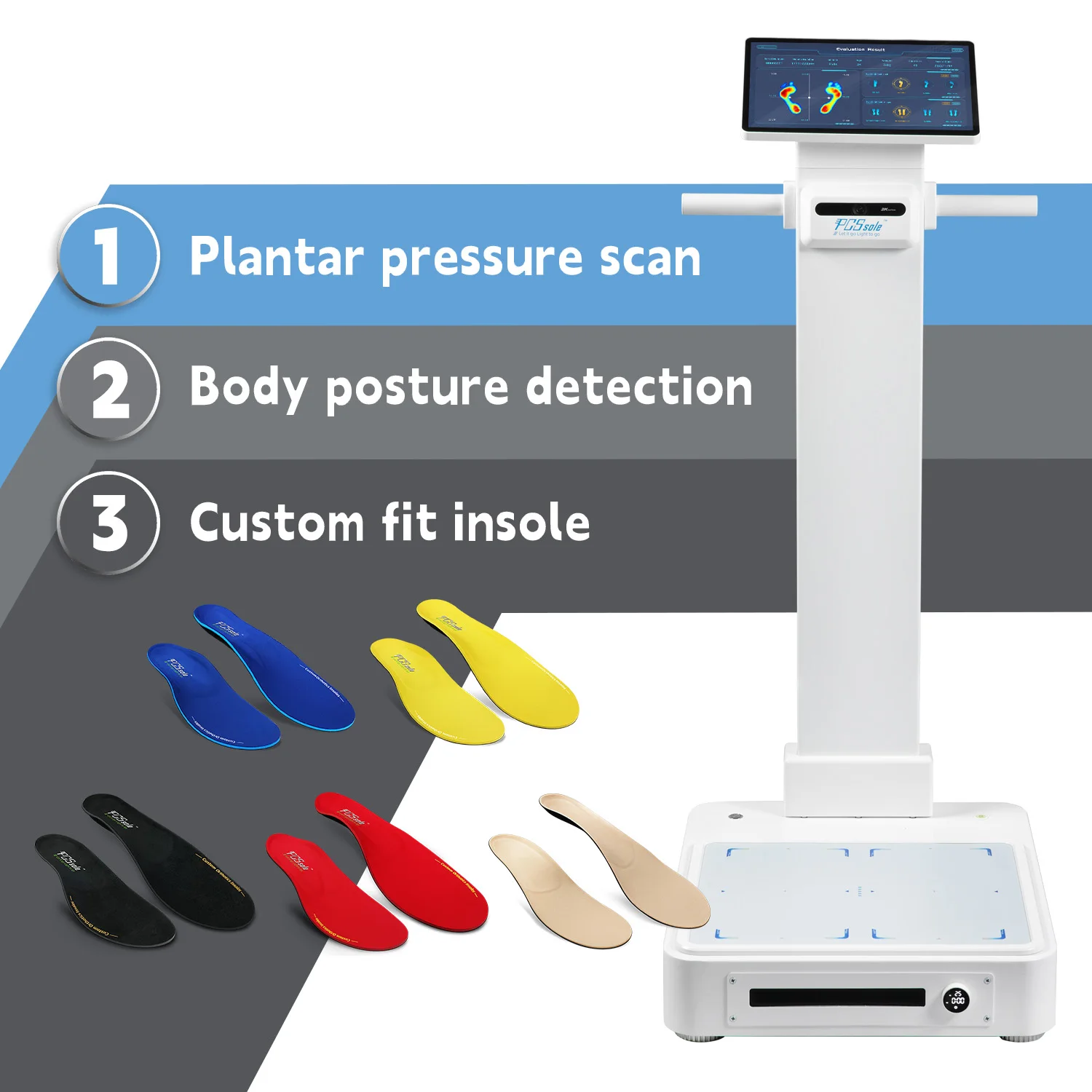 Custom Made Insole Making Machine Foot Pressure Analysis 3D Foot Arch Scanner for Custom Orthotics