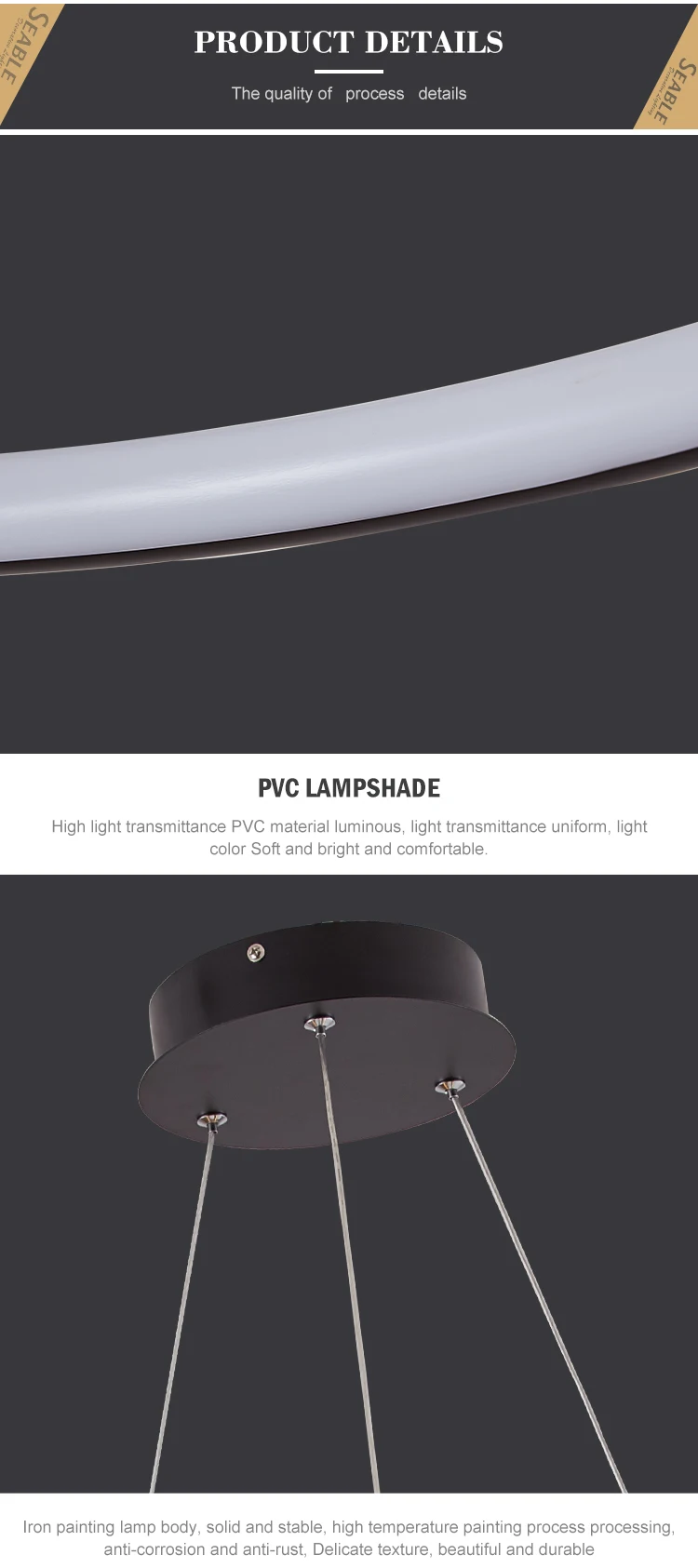 High Quality Indoor Glass Decoration Living Room Bedroom LED Modern Chandelier Pendant Light