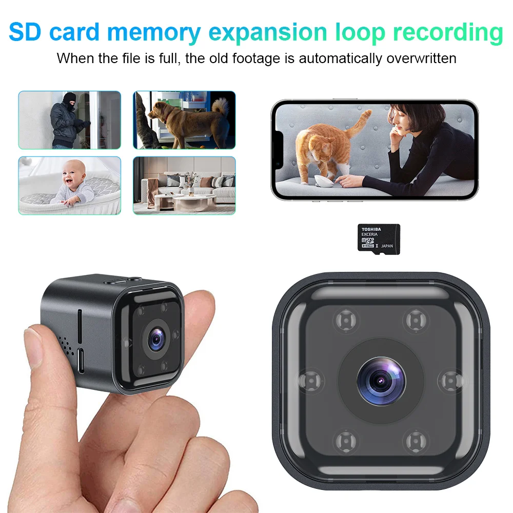 Mini Camera As03 Remote Control Infrared Surveillance 2mp Security Mini ...