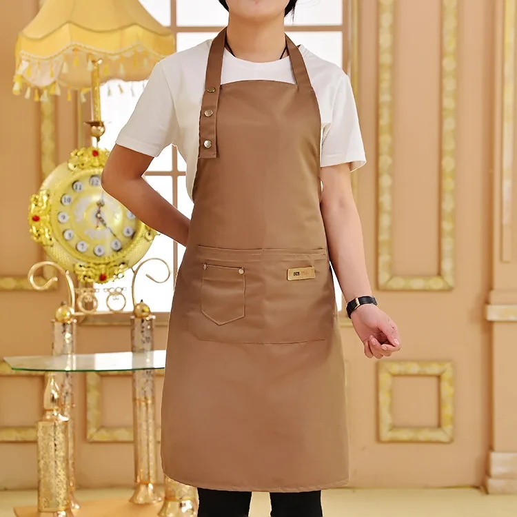 Pure Color Cooking Kitchen Aprons for Woman Chef Waiter Cafe Shop BBQ Hairdresser Aprons Bibs Kitchen Accessory Dropshipping