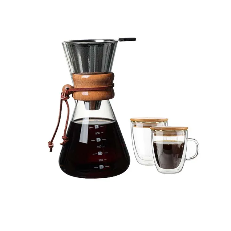 400ML Hand Drip Coffee Maker Borosilicate glass Coffee Maker Coffee Pot
