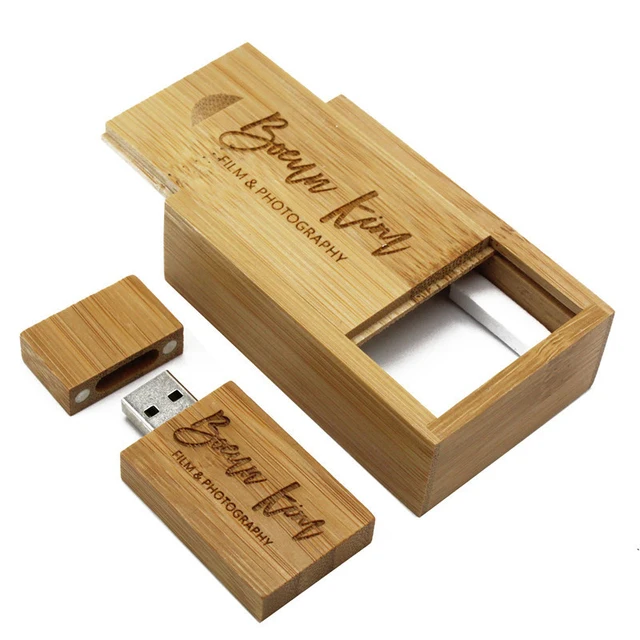 Деревянный Usb флеш-накопитель с коробкой, 4 ГБ, 8 ГБ, 16 ГБ, 32 ГБ, 64 ГБ, 128 ГБ