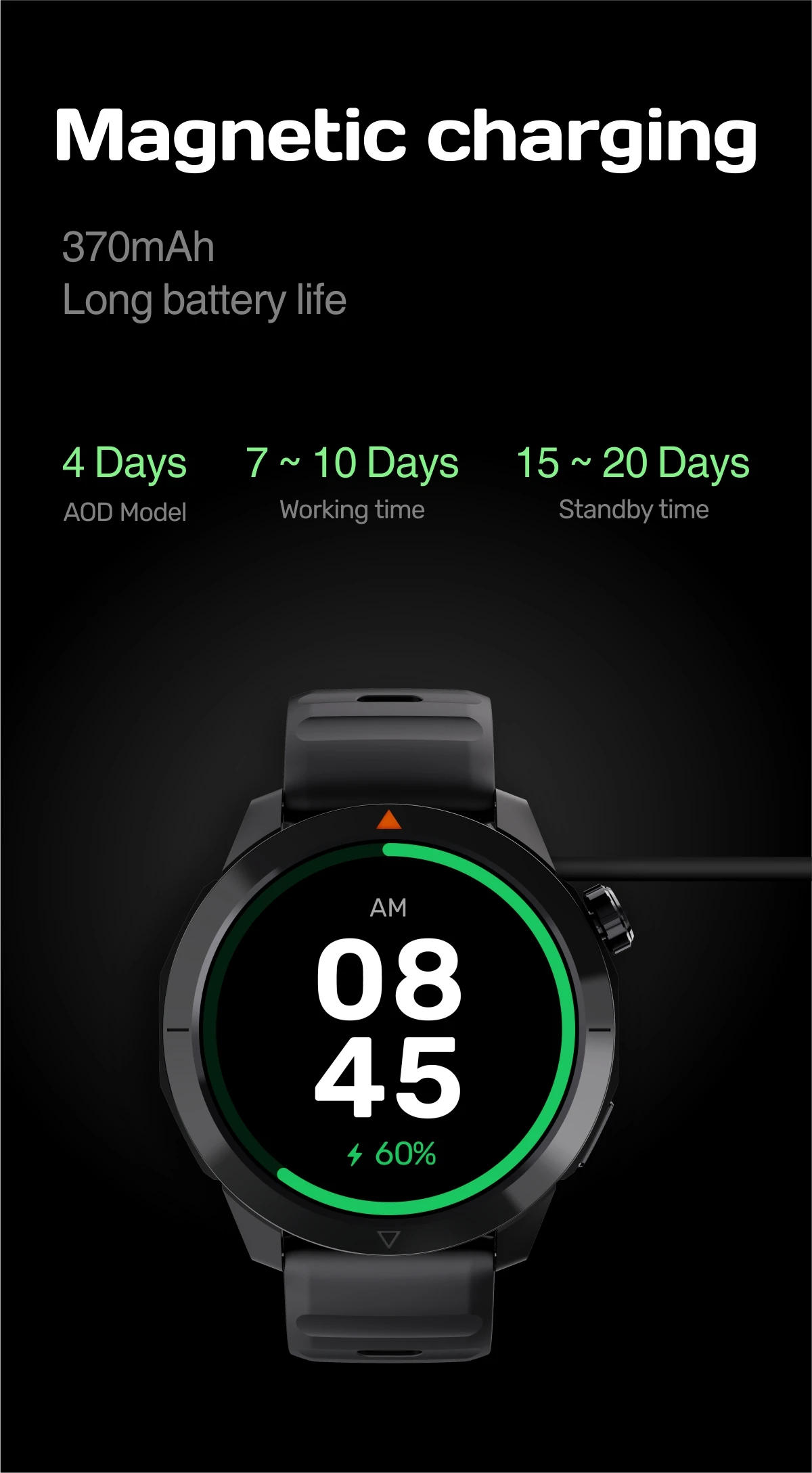 MG03 GPS Smart Watch 1.43inch Amoled Screen 3ATM Waterproof BT Call Men Sports Smartwatch Health Monitoring Fitness Tracker