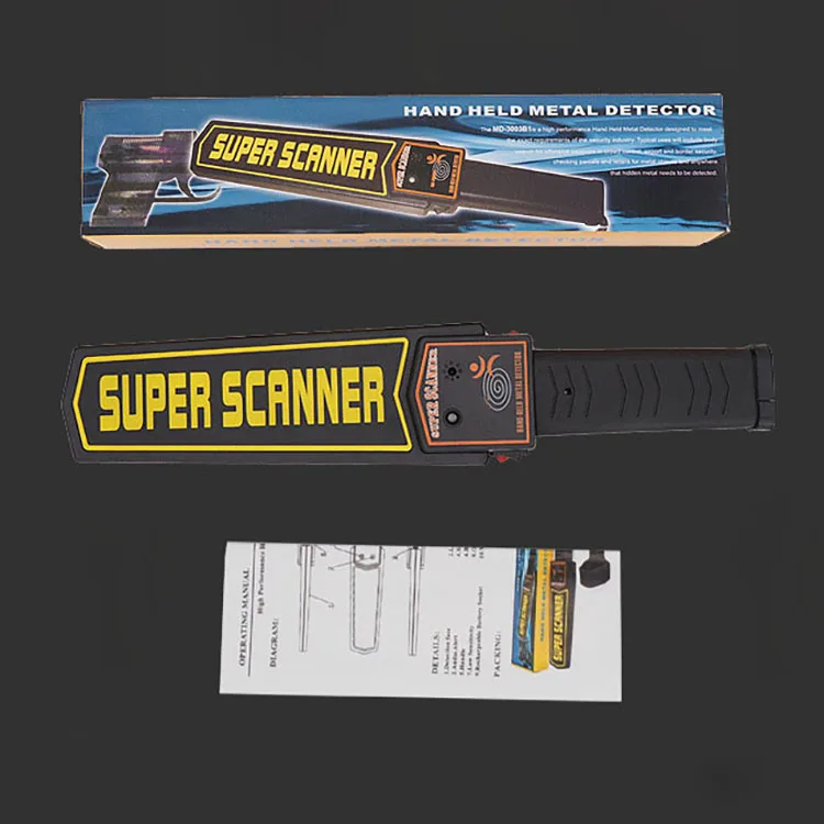 Adjustable  High Sensitivity Battery  Security Scanner  Security Check Various Metal Products Handheld Metal Detector