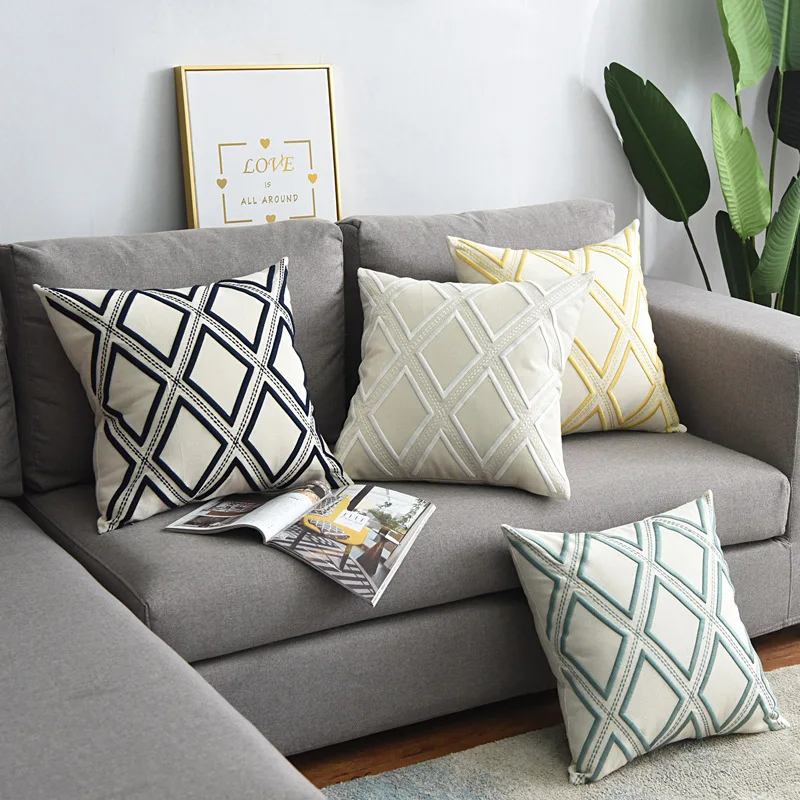 Cushion Cover Geometric Pillow Case Pillowcase Sofa Home Car Decor 18/" Gift