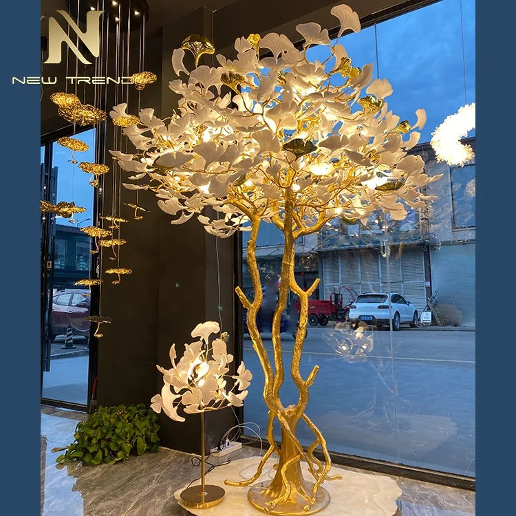 LC-F-088 New Product Custom Project Indoor Decoration Fixture Hotel Villa Home Shop Ceramics Plastic Glass Led Floor Lamp 