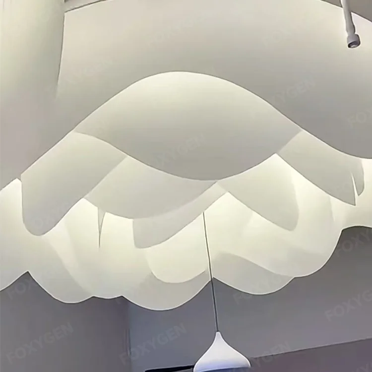 Fireproof Luxury Ceiling Decoration White Drape 3D a Grade False Ceiling for Lounge Lobby