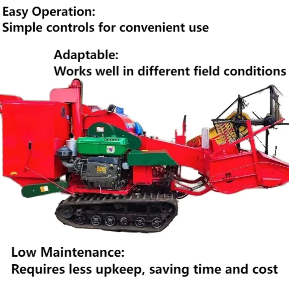 35Hp Self-Propelled Rice and Millet Harvester Hand Push Multi-Cylinder Soybean Machine for Harvesting