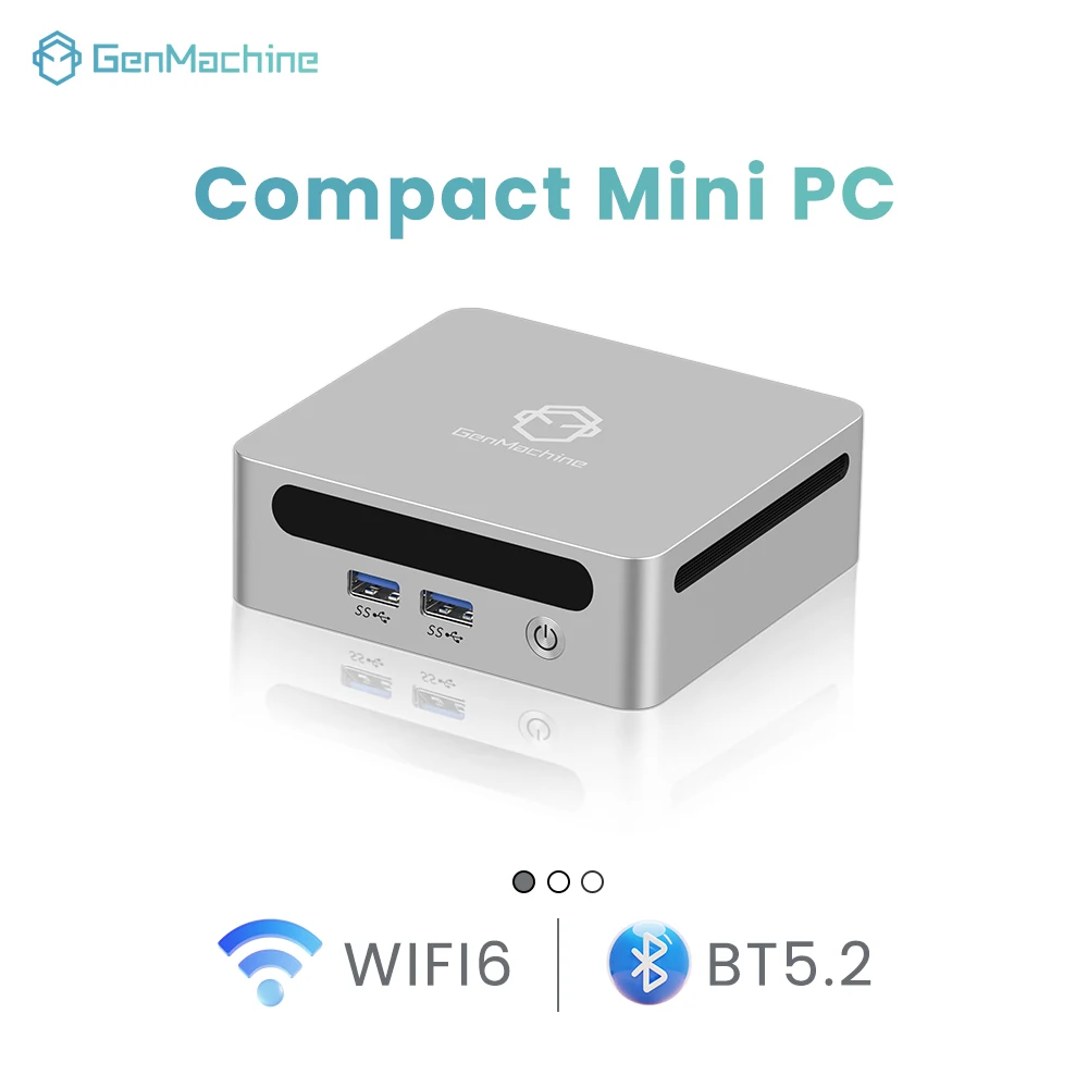 Genmachine Mini PC - Ryzen7 5800H, 32GB DDR4, 512GB SSD