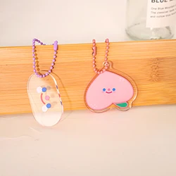 Manufacturers Kawaii Custom Printed Hologram Holographic Glitter Anime Transparent Clear Epoxy Acrylic Keychain Charm
