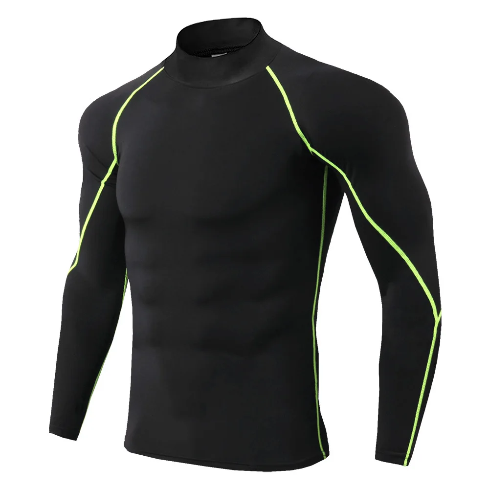 High Quality Polyester Quick Dry Workout Men Gym Tee Shirts Fitted Long Sleeves Sports Jogger Running Muscle Top Man T Shirts