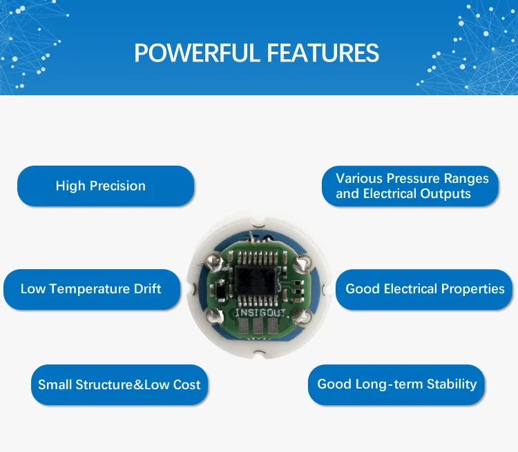 Ould Pm18 0.54.5v 420ma Mv/v Digital Output Ceramic Pressure Sensor