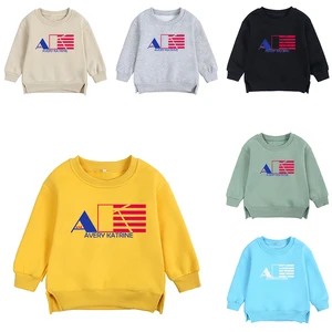 Wholesale Kids Clothing Round Neck Pullover Girls Sweatshirt for Autumn Season Children's Clothing