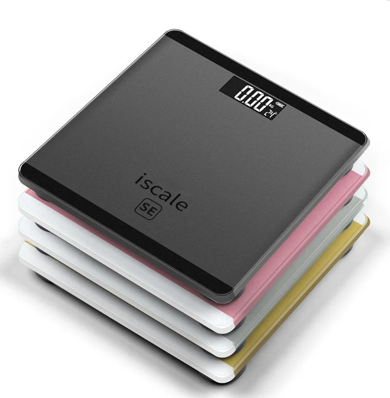 Cheapest 180kg Waterproof Digital Body Weight Scale with Temperature, LCD Display & Tempered Glass - Ideal for Bathroom Use