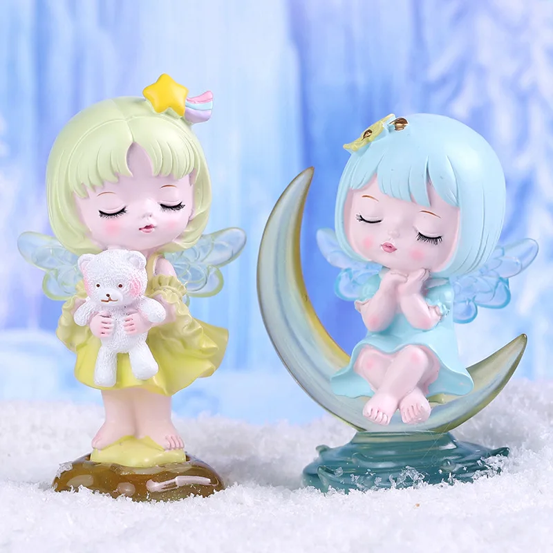 Звезда Луна Ангел шторка украшение Милая модная настольная кукла ручной работы креативный подарок для девочки сердце