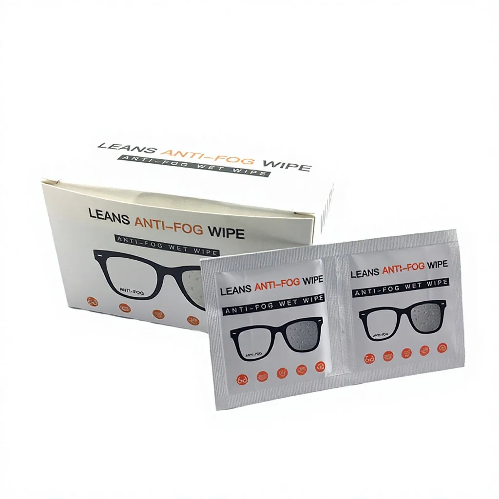 Private Label Single-piece Packaging, Easy to Carry Around Anti-fog Lens Cleaning Wipes with Factory Price